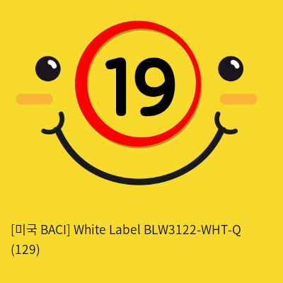 [미국 BACI] White Label BLW3122-WHT-Q (129)