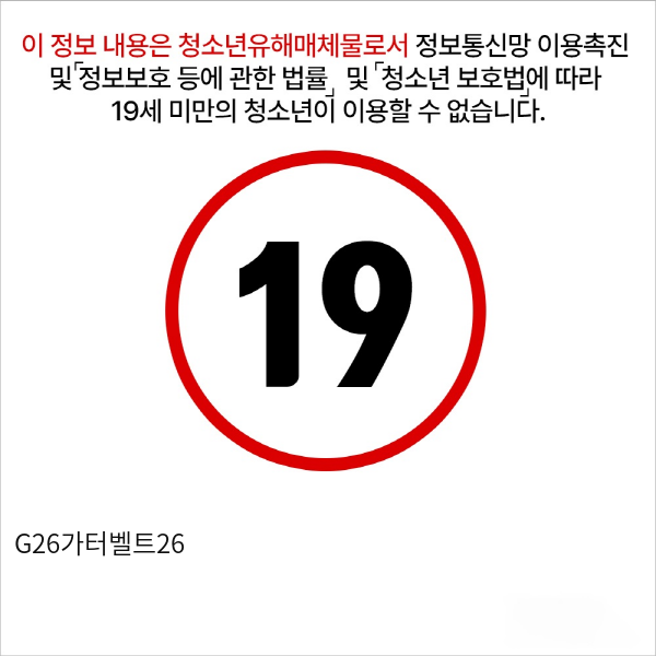 G26가터벨트26